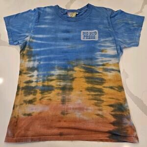 Big Bud Press Brown Tie Dyed Stripe Tee Size XL Women's/Unisex GUC